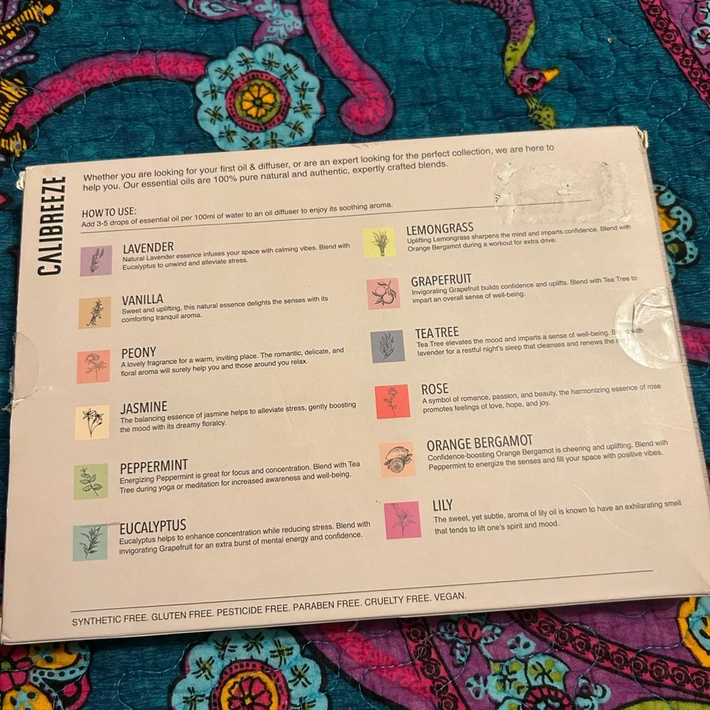 Calibreeze Premium Essential Oil 12 Pack retails $84
